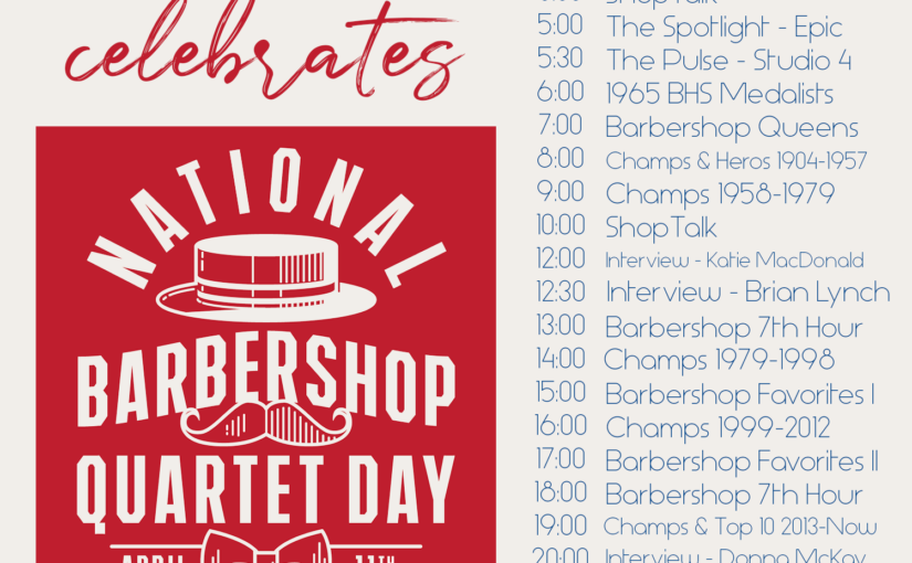 2020 National Barbershop Quartet Day